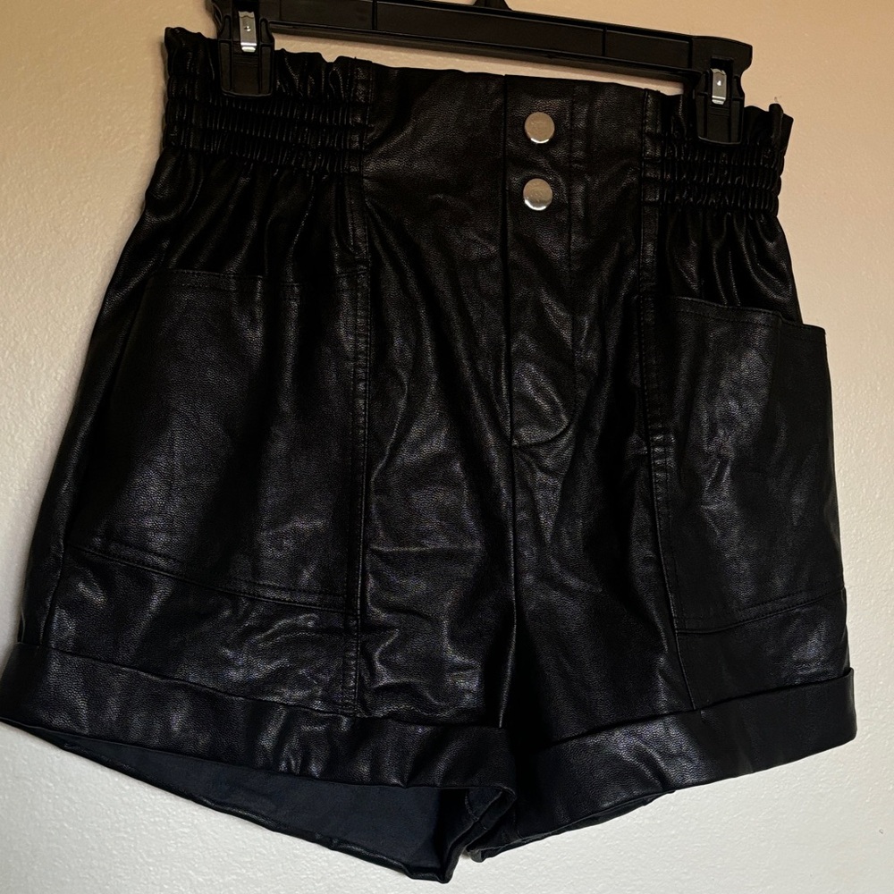 Chic High-Waisted Black Women's Shorts